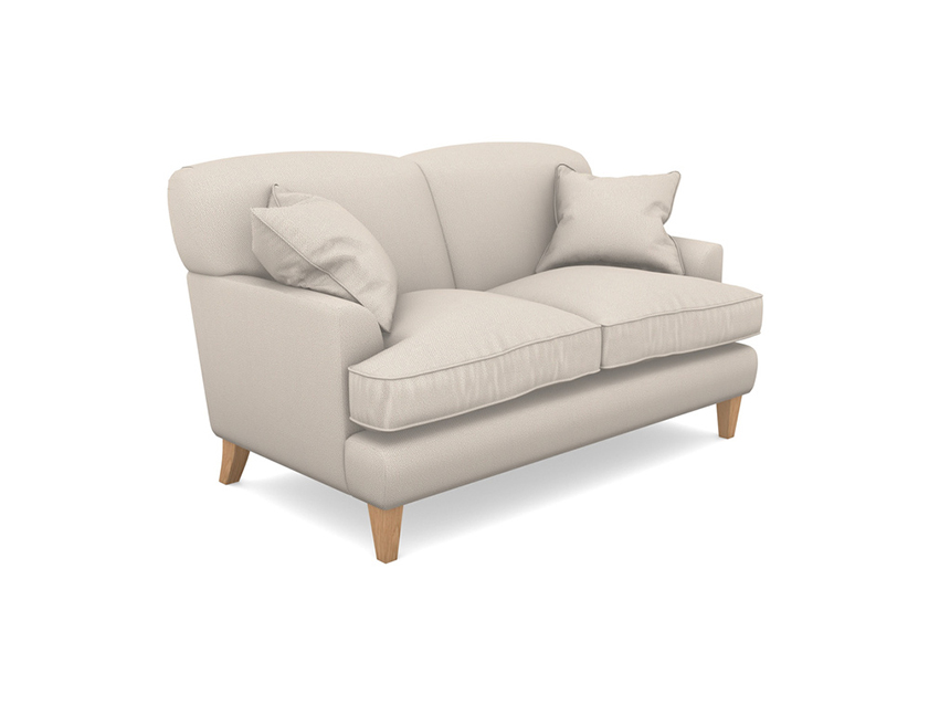 Leyburn 2 Seater Sofa in Two Tone Plain Biscuit